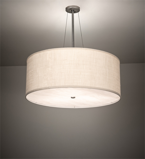 202436 30 in. Cilindro Textrene Pendant, Eggshell Textrene & Angelwin