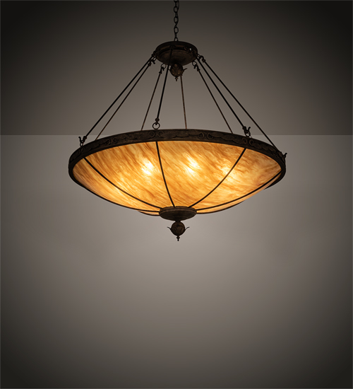 204286 48 In. Arabesque Inverted Pendant, Ambra Siena Idalight Baroque