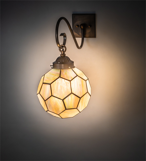 212646 11 in. Pallavolo Wall Sconce, Beige Iridescent