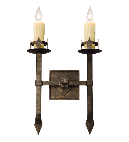 115642 15 in. Castilla 2 Light Wall Sconce