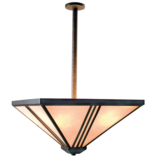 116507 24 in. Square Sage Pendant