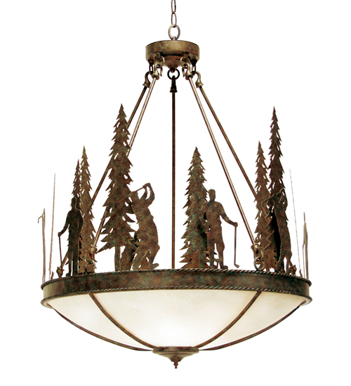 120177 30 in. Ironwood Inverted Pendant