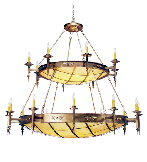 120180 72 in. Valencia Two Tier Chandelier