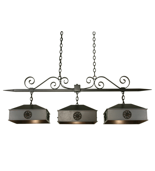 120181 60 in. Stefano 3 Light Island Pendant