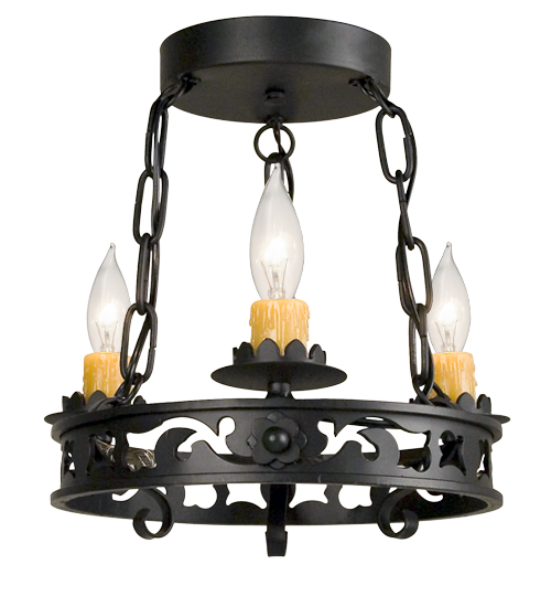 115176 14 in. Sagebrush 3 Light Chandelier