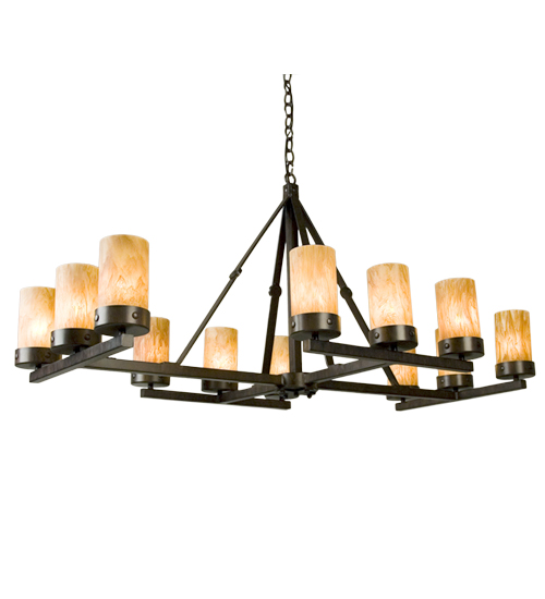 121079 52 in. Parker 12 Light Chandelier