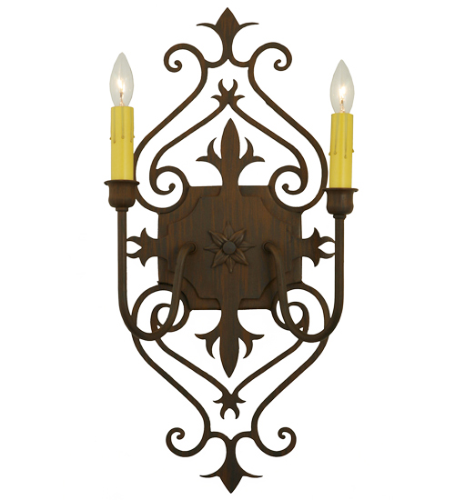 120200 11 in. Louisa 2 Light Wall Sconce