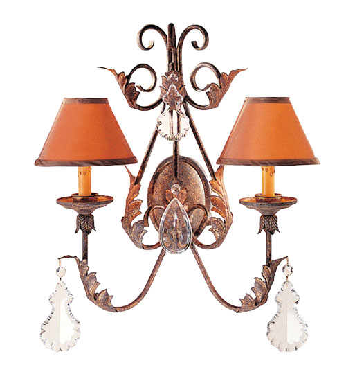 120225 21 in. French Elegance 2 Light Wall Sconce