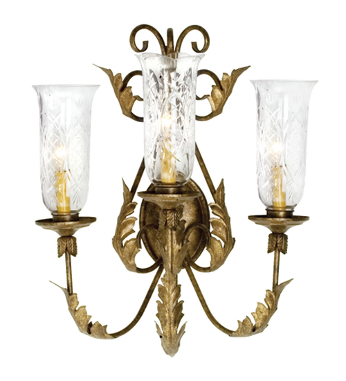 120226 21 in. French Elegance 3 Light Wall Sconce