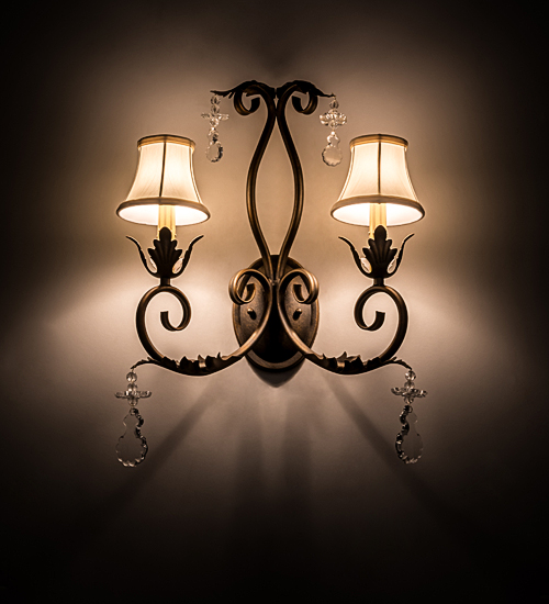 120759 16 in. Felicia 2 Light Wall Sconce