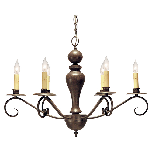 119639 28 in. Emory 6 Light Chandelier