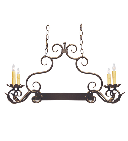 120245 32 in. Eloise 4 Light Pot Rack