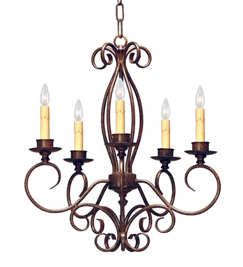 120247 22 in. Elisha 5 Light Chandelier