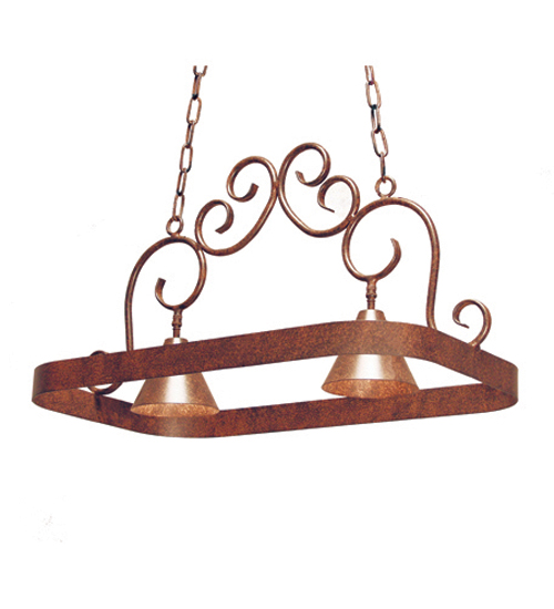 117636 32 in. Elana 2 Light Pot Rack