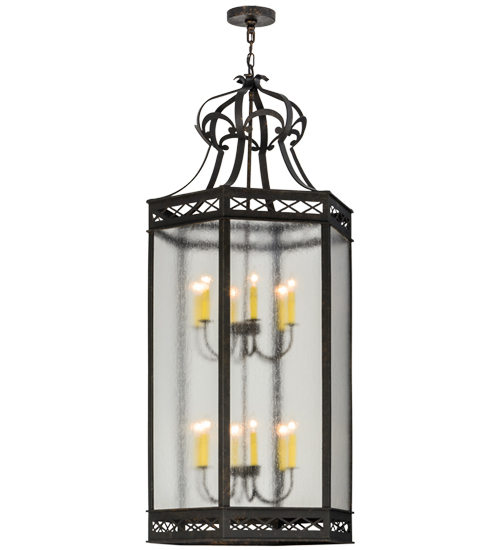 27 in. Estancia Pendant, Sunflower, Chocolate & Gold