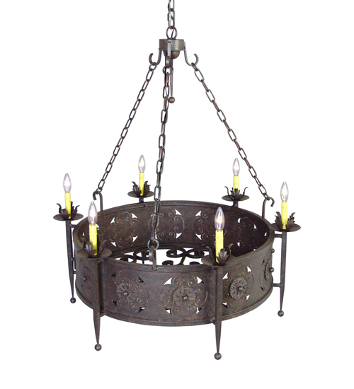 120065 38 in. Claudio 6 Light Chandelier