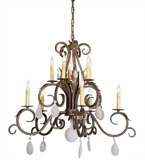 120832 32 in. Anassa 10 Light Chandelier