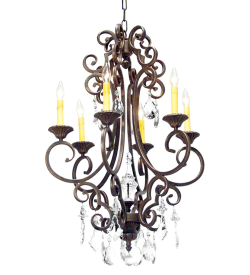 120268 24 in. Aumberto 6 Light Chandelier