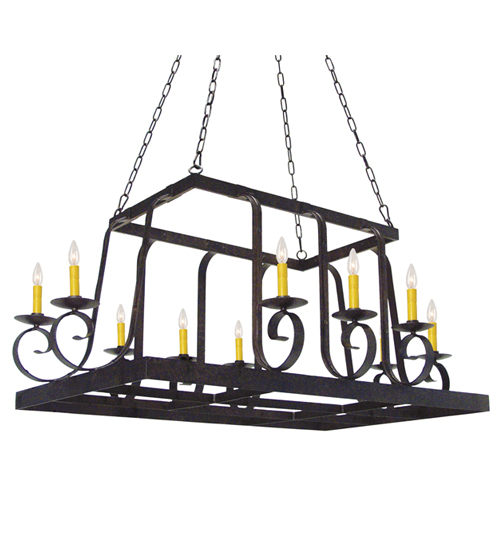 120272 55 in. Maura 10 Light Pot Rack