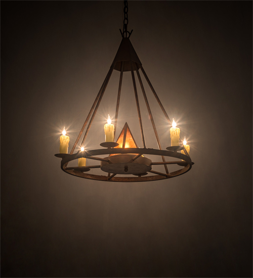 120281 30 in. Desert Arrow Chandelier