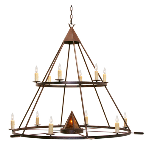 120282 60 in. Desert Arrow Two Tier Chandelier
