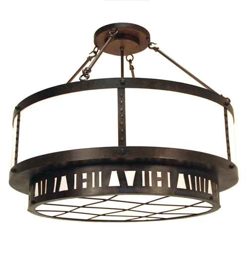 120287 36 in. Loma Semi-Flushmount