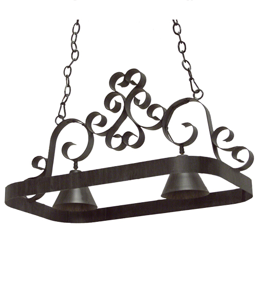 120296 32 in. Hayley 2 Light Pot Rack