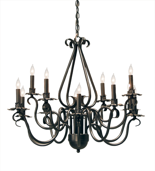 115373 30 in. Caleb 12 Light Chandelier