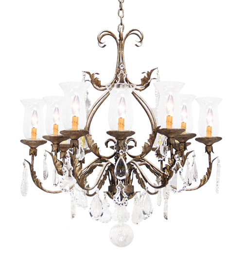 119105 36 in. French Elegance 12 Light Crystal Chandelier