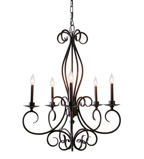 120308 28 in. Phillipe 5 Light Chandelier