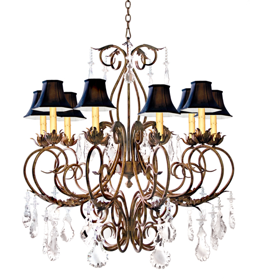 115585 42 in. Felicia 10 Light Chandelier