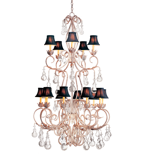 120319 42 in. Alexandria 15 Light Two Tier Chandelier