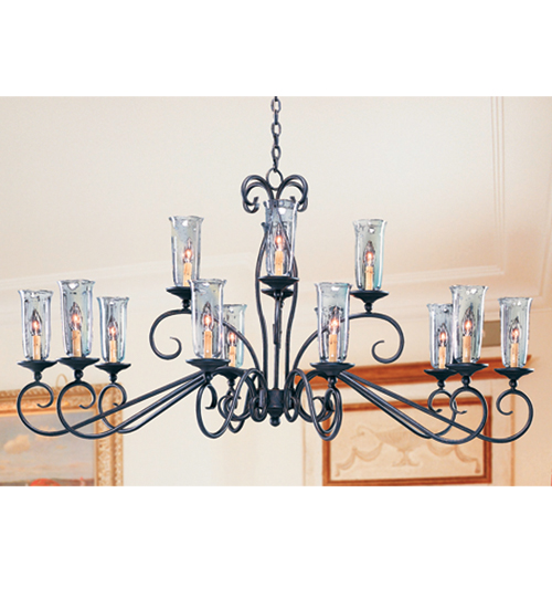 115163 60 in. Wallis 14 Light Oblong Chandelier