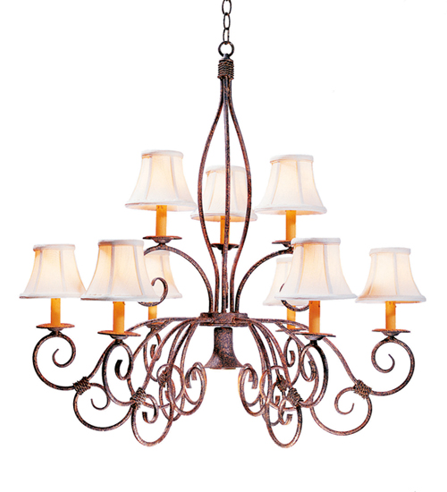 119084 36 in. Grace 10 Light Two Tier Chandelier