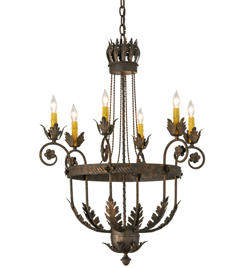 120411 26 in. Antonia 6 Light Chandelier