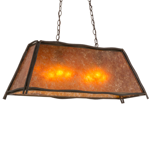 165541 37 in. Sticks Oblong Pendant, Coral & Amber