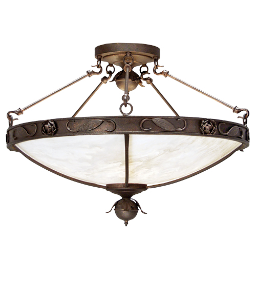 116149 30 in. Arabesque Semi-Flushmount