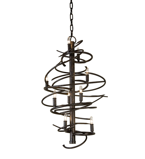 117122 18 in. Cyclone 9 Light Chandelier