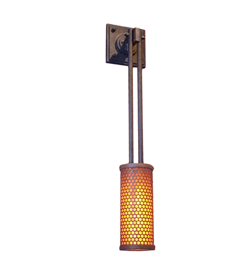116485 9 in. Perforated Cylinder Wall Sconce