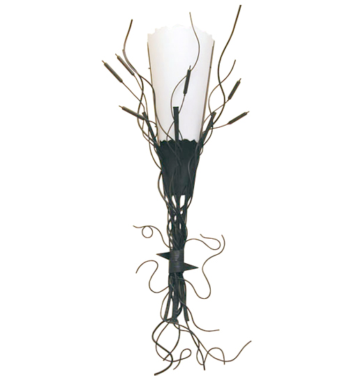 120126 12 in. Cattail Wall Sconce
