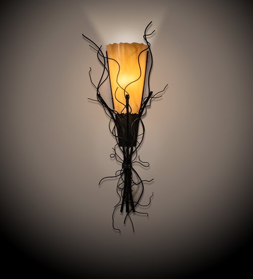 145676 18 in. Rama Wall Sconce, Blackwash