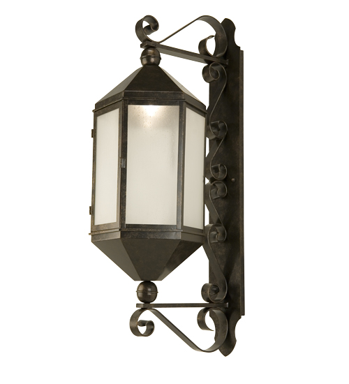 146468 14 in. Plaza Lantern Wall Sconce