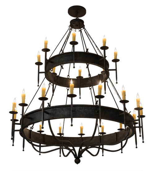 160775 72 in. Gina 24 Light Two Tier Chandelier