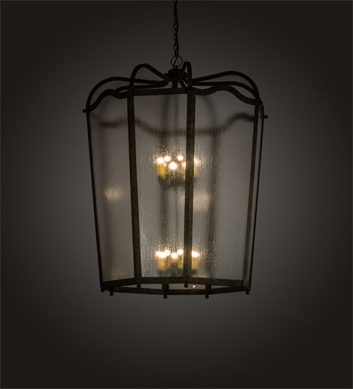 134704 46 in. Citadel 16 Light Pendant, Organic Rust