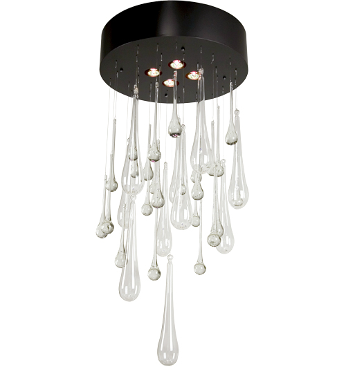 139392 24 in. Teardrop Crystal Chandelier