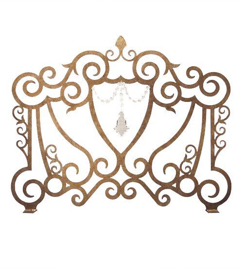 162744 42 in. Crystal Crest Fireplace Screen