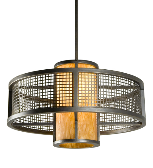146020 24 in. Cilindro Mesh Pendant