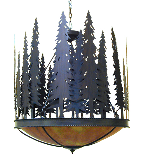140717 30 in. Tall Pines Inverted Pendant
