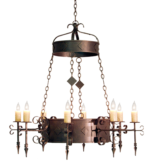 117173 48 in. Diamante 8 Light Chandelier