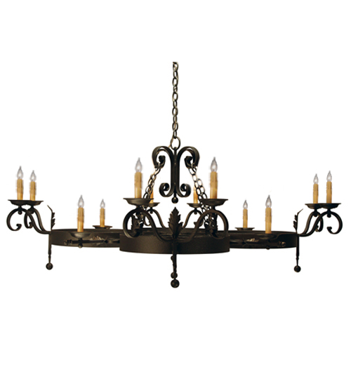 116473 60 in. Andorra 12 Light Chandelier